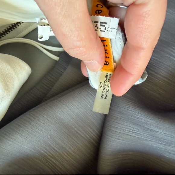 Alice + Olivia Ombre Halter Maxi Dress in Light Blue to Charcoal - Picture 13 of 14